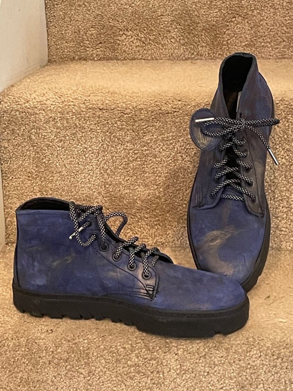 NEW $200 Blue VIBRAM Wolverine 1000 Mile Ankle Boots Sz 9 D W990032